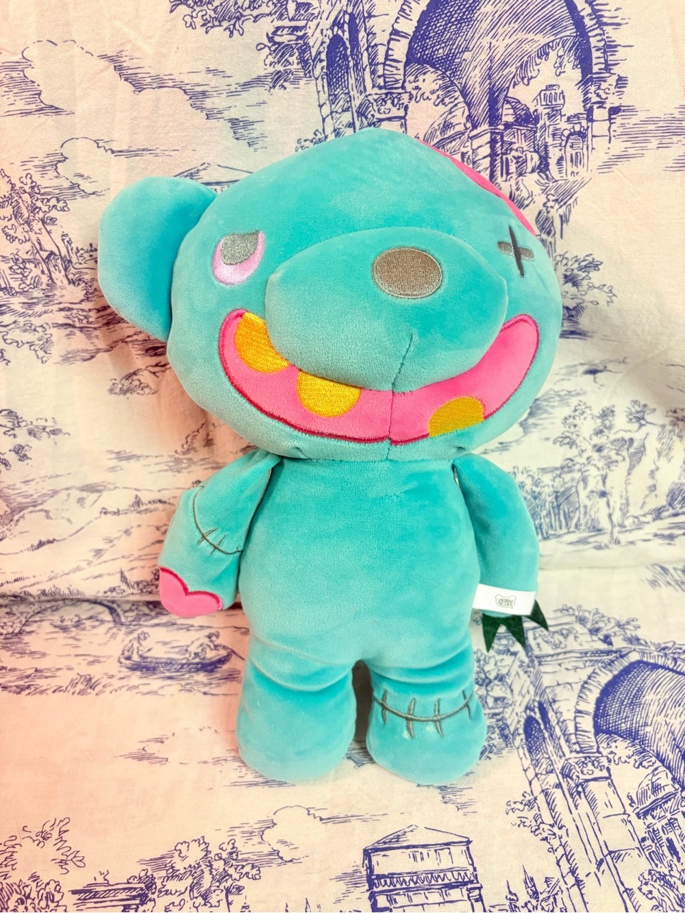 Deddy Bear Zombear Teal Blue Soft Plush Toy Zombie Halloween Teddy 30 cm / 12"